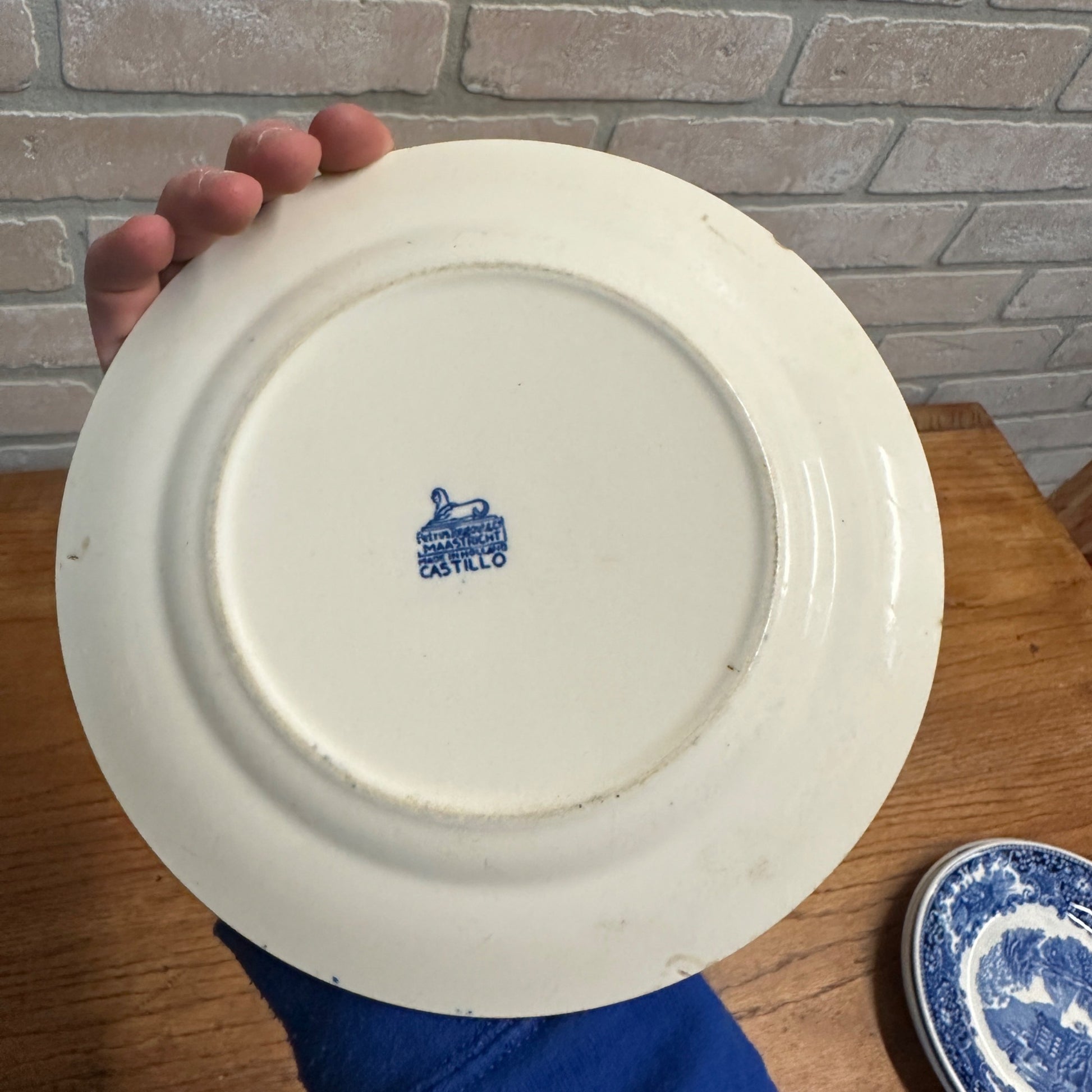 (4) CASTILLO SALAD PLATE 7.75" MADE BY PETRUS REGOUT MAASTRICHT HOLLAND 1929