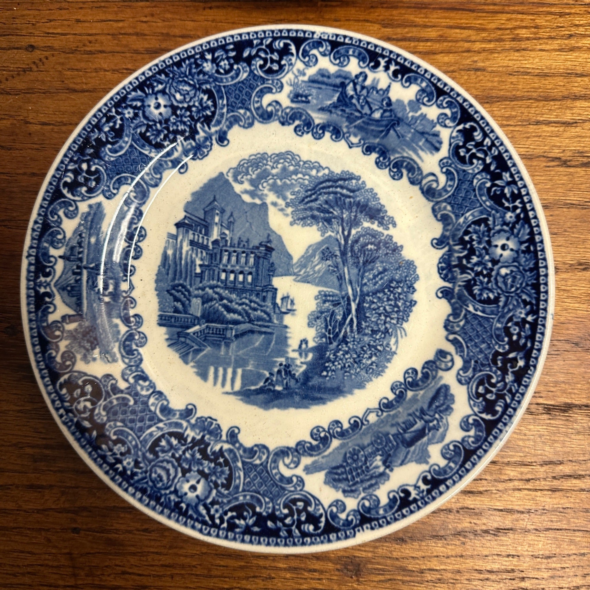 (4) CASTILLO SALAD PLATE 7.75" MADE BY PETRUS REGOUT MAASTRICHT HOLLAND 1929