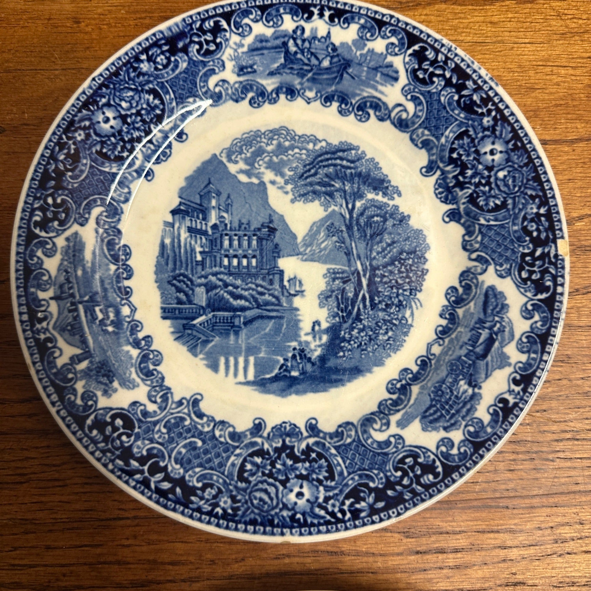 (4) CASTILLO SALAD PLATE 7.75" MADE BY PETRUS REGOUT MAASTRICHT HOLLAND 1929