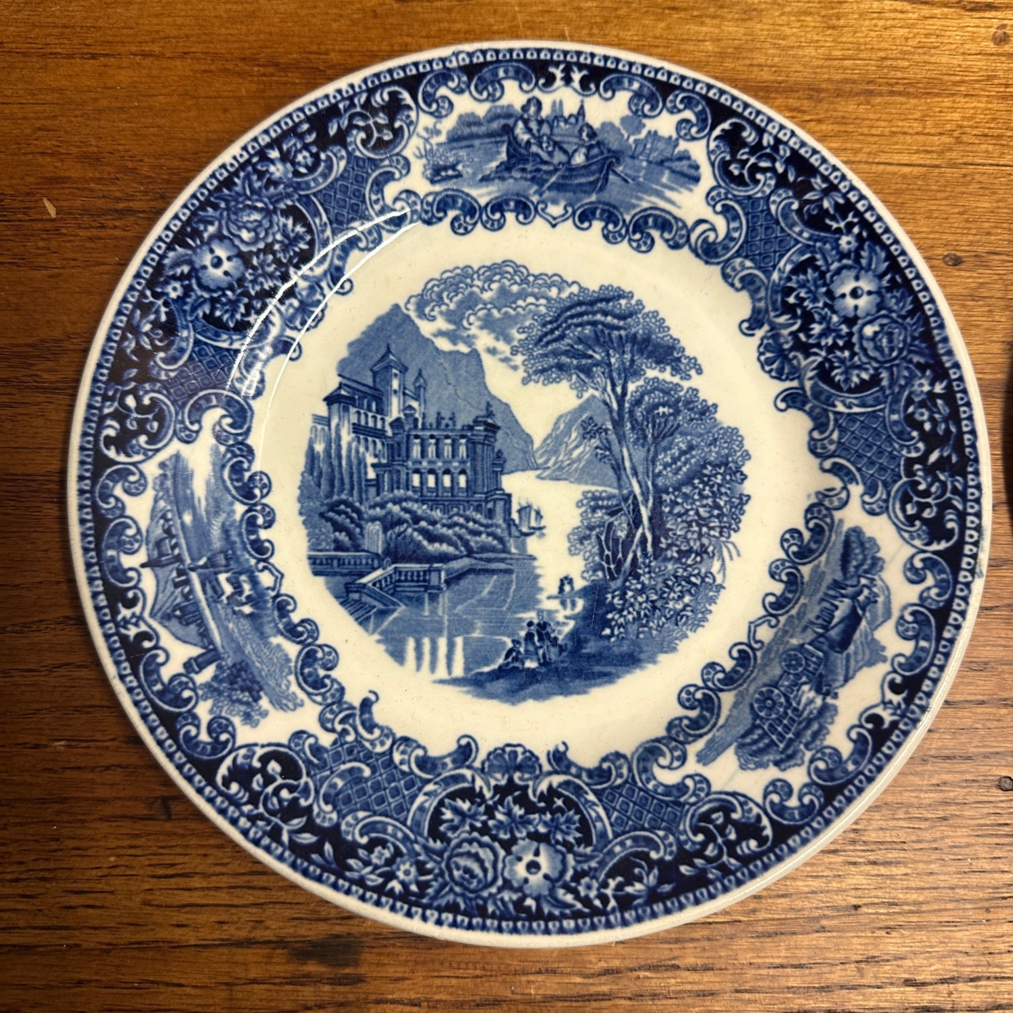 (4) CASTILLO SALAD PLATE 7.75" MADE BY PETRUS REGOUT MAASTRICHT HOLLAND 1929