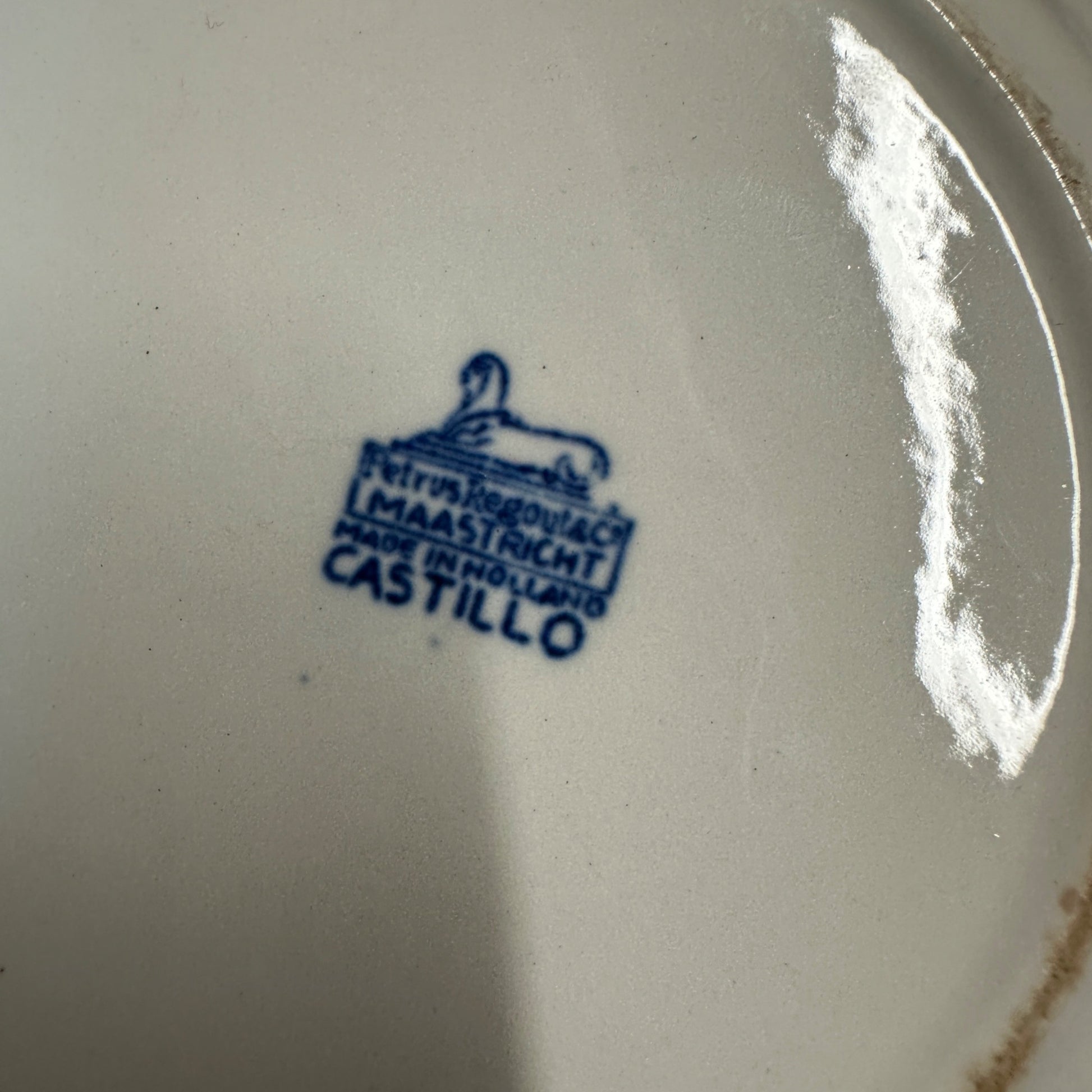 (4) CASTILLO SALAD PLATE 7.75" MADE BY PETRUS REGOUT MAASTRICHT HOLLAND 1929