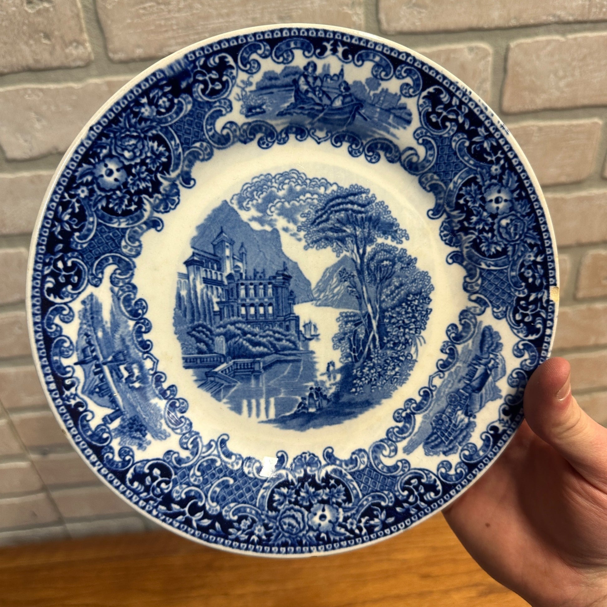 (4) CASTILLO SALAD PLATE 7.75" MADE BY PETRUS REGOUT MAASTRICHT HOLLAND 1929