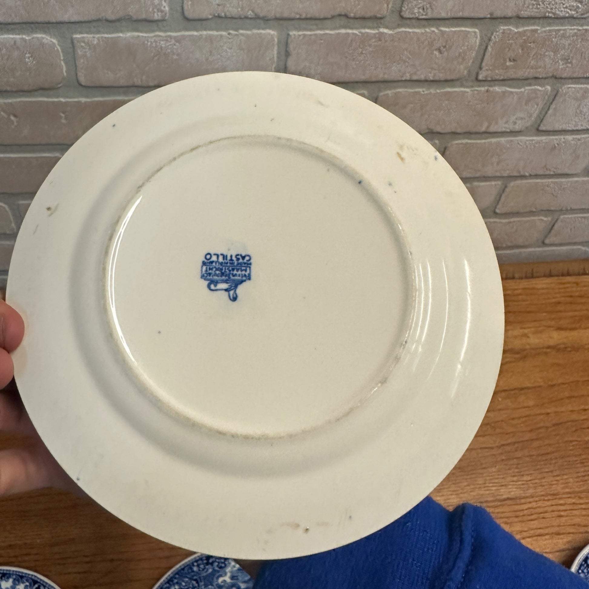 (4) CASTILLO SALAD PLATE 7.75" MADE BY PETRUS REGOUT MAASTRICHT HOLLAND 1929
