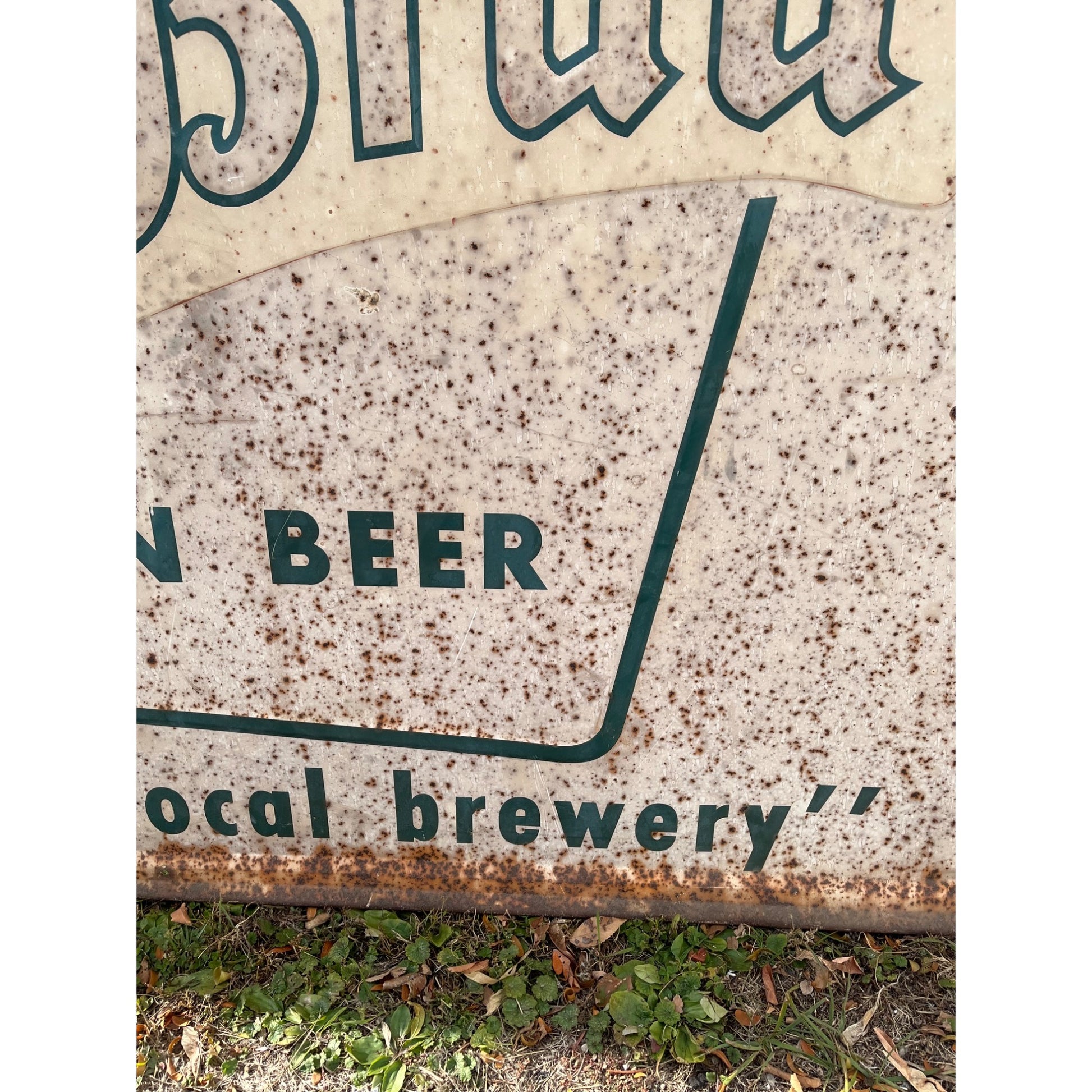 Vintage Geo. Walter's Brewing Adler Brau Beer Large Advertising Sign Appleton WI