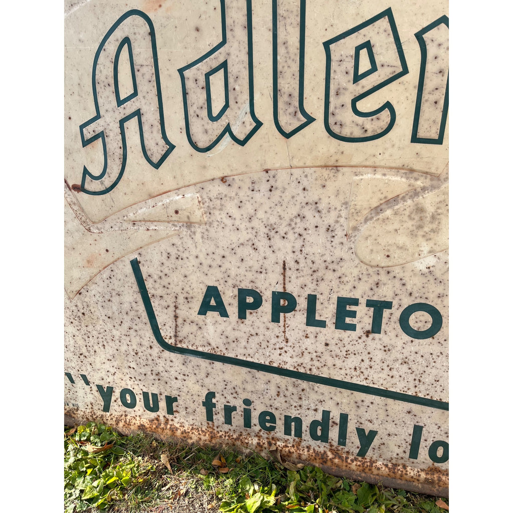Vintage Geo. Walter's Brewing Adler Brau Beer Large Advertising Sign Appleton WI