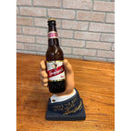 Vintage Leinenkugel’s Beer Bottle Holder Hand Counter Sign Bar Display
