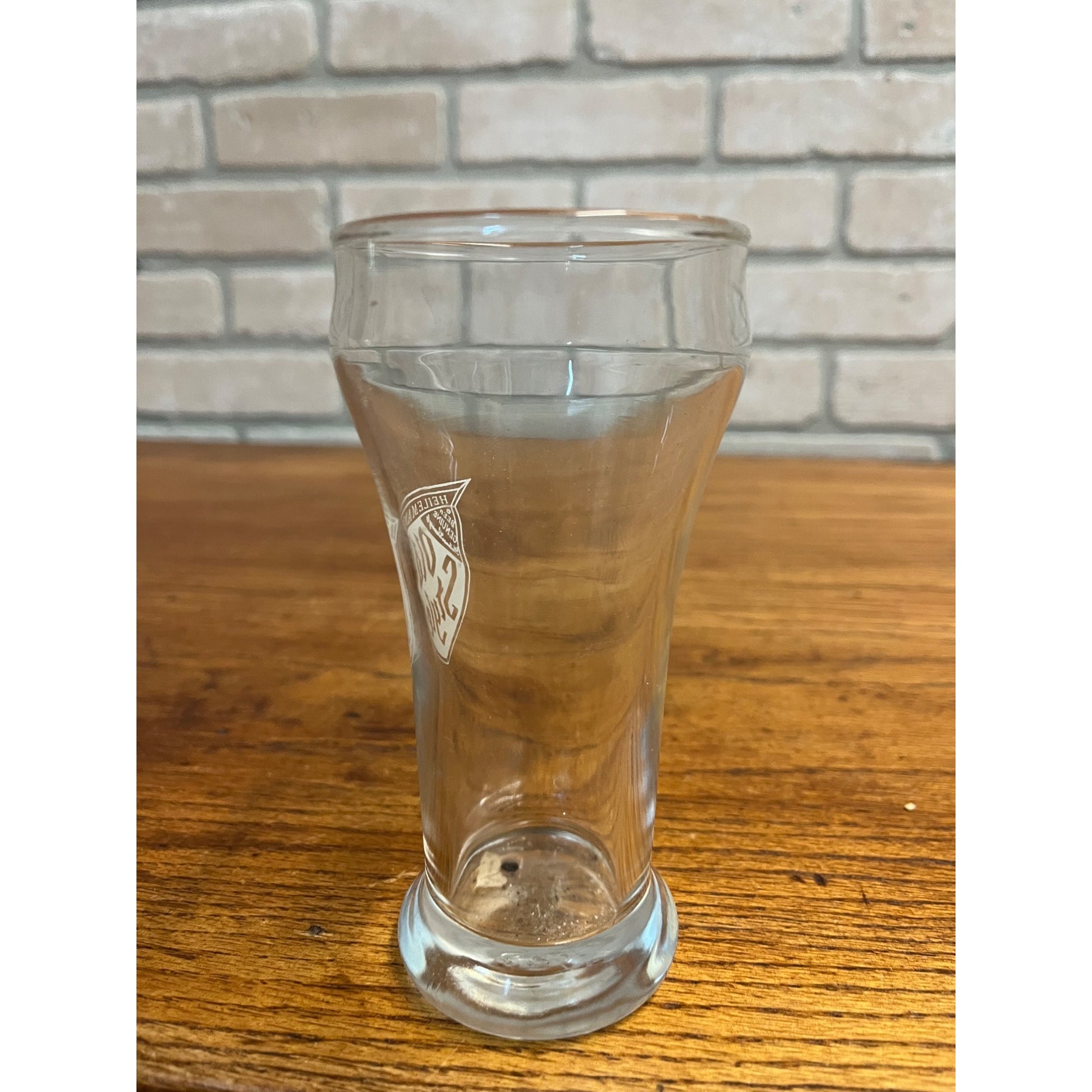 Vintage Heileman's Old Style Lager Beer Wisconsin Pilsner Sham Glass Bar Pub