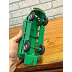 Vintage 1930s Arcade Cast Iron Double Decker Bus Toy #318 Green 8" - SUPERB