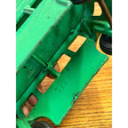 Vintage 1930s Arcade Cast Iron Double Decker Bus Toy #318 Green 8" - SUPERB