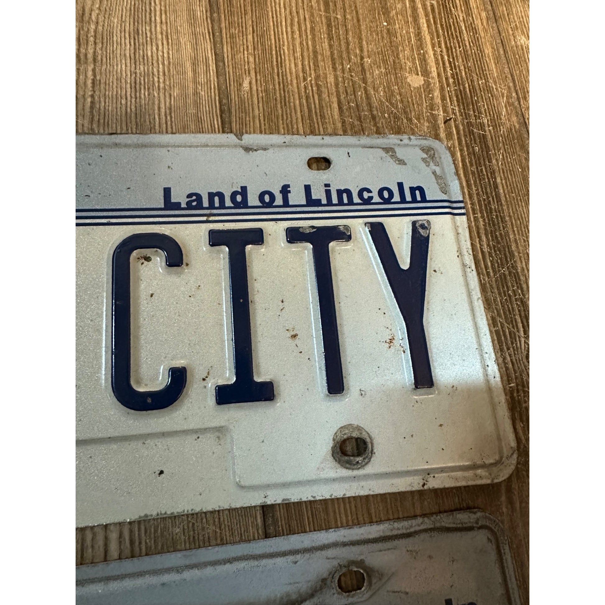 Vintage Illinois Vanity License Plate Set FOG CITY