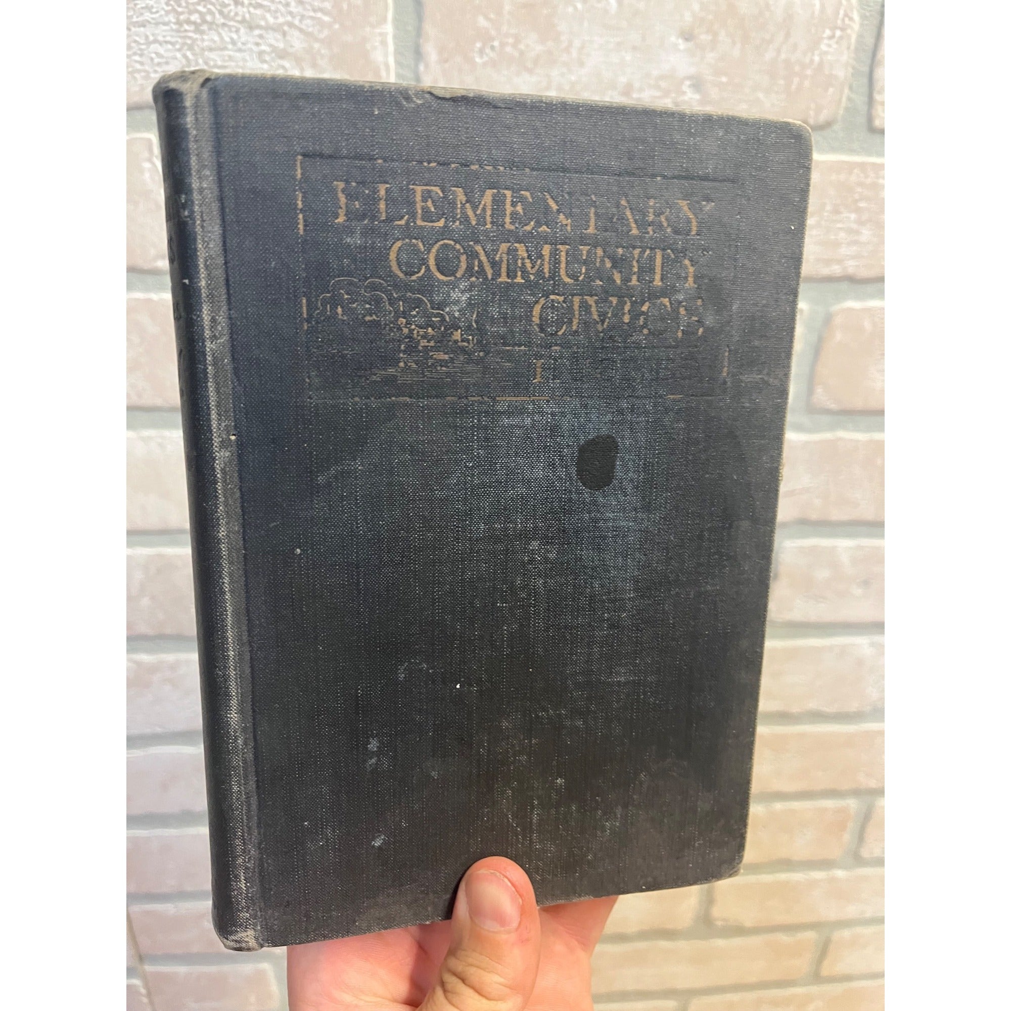 Vintage Elementary Community Civics By R.O. Hughes High School Textbook 1922