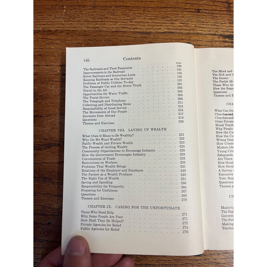 Vintage Elementary Community Civics By R.O. Hughes High School Textbook 1922