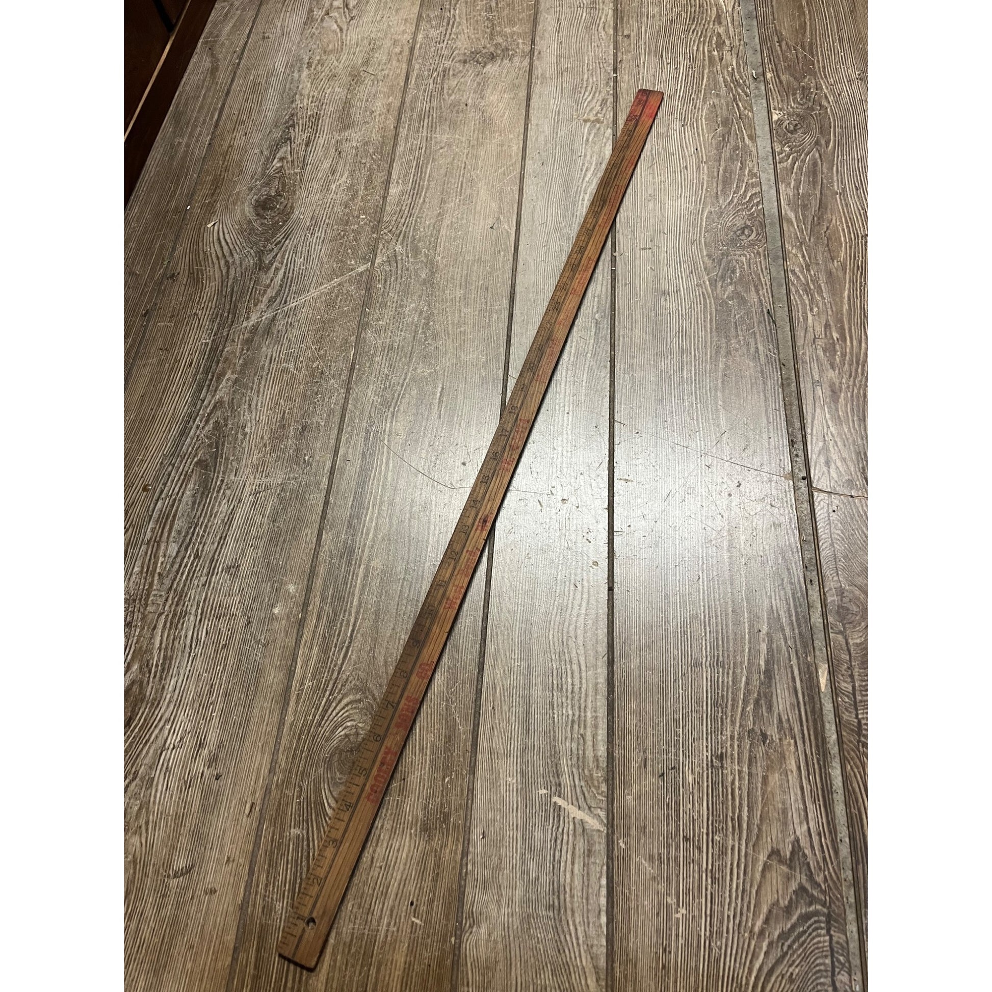 Vintage McCormick Farm & International Trucks Advertising Yardstick West Bend WI