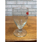 Vintage Hamm's Beer Stemmed Glass Land of Sky Blue Water 5-1/4"
