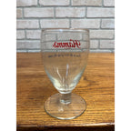 Vintage Hamm's Beer Stemmed Glass Land of Sky Blue Water 5-1/4"