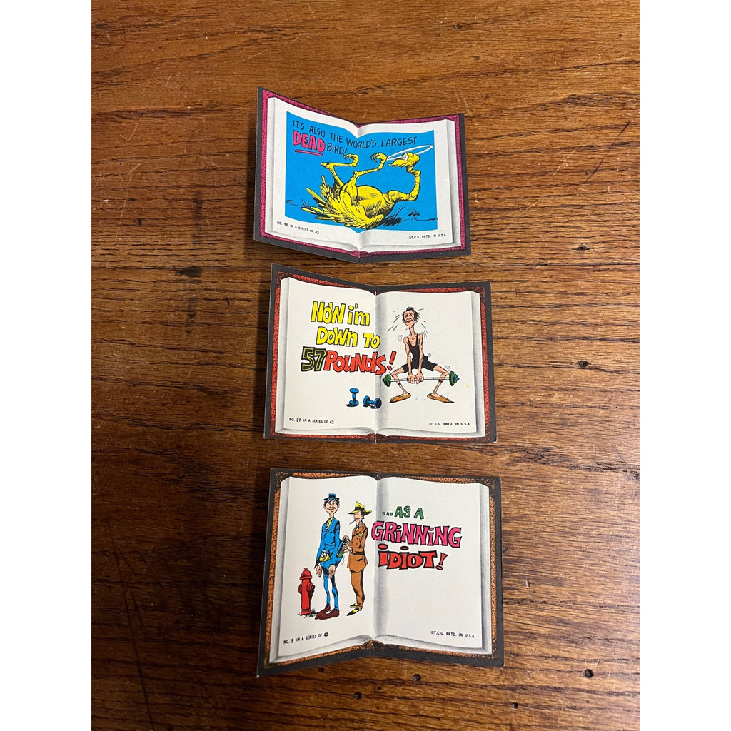 Vintage 1967 Topps Dopey Books Lot (12) Gum Issue Set