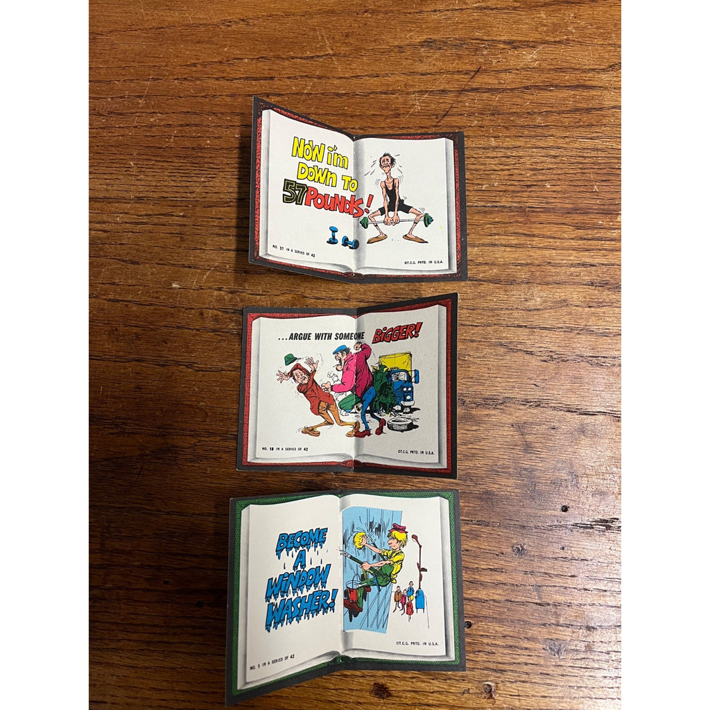 Vintage 1967 Topps Dopey Books Lot (12) Gum Issue Set