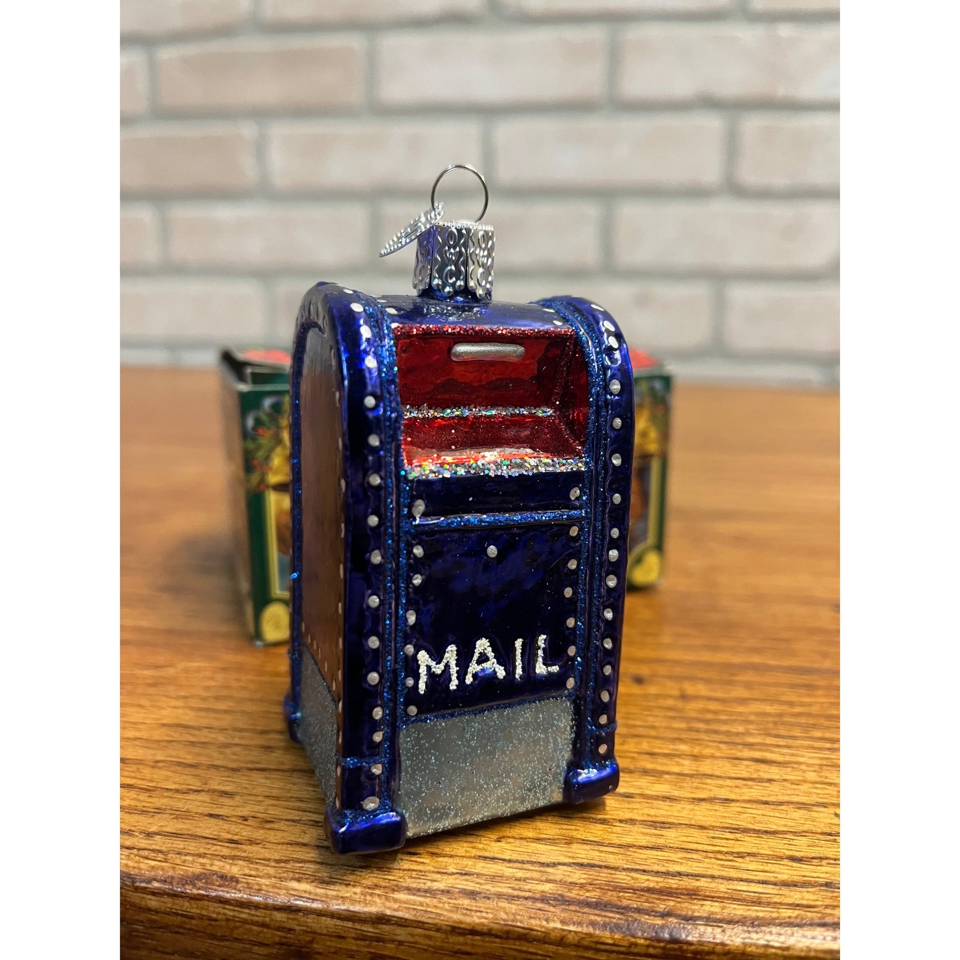 Old World Christmas Ornament 2019 USPS Mailbox Holiday Traditions (glass) OWC