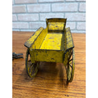 Original 1895 Dent Arcade Cast Iron Toy Horse-Drawn Transfer Freight Wagon 17"