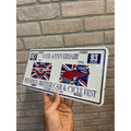 Vintage 10th Memphis British Car Cycle Fest Sports Car Club Metal License Plate