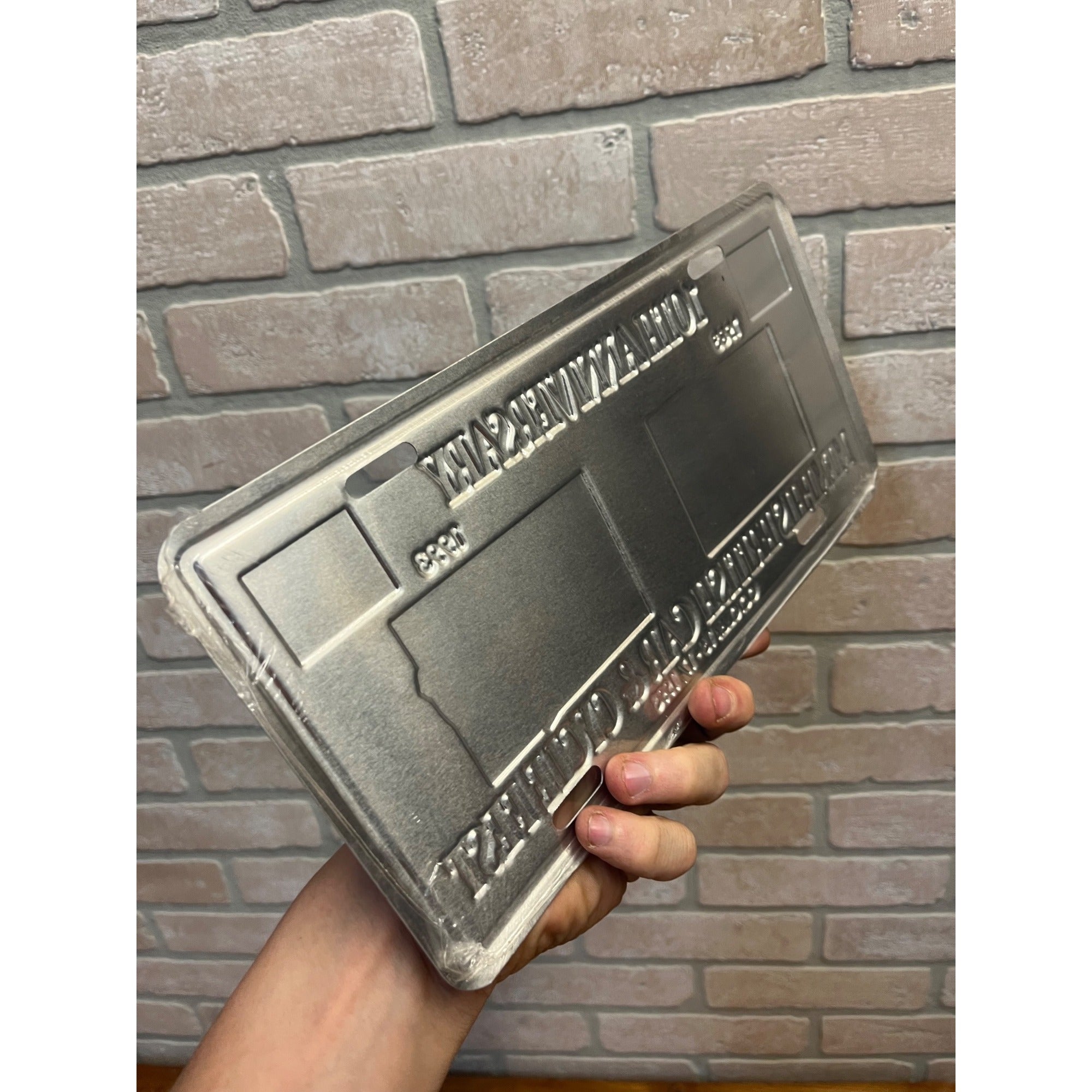 Vintage 10th Memphis British Car Cycle Fest Sports Car Club Metal License Plate