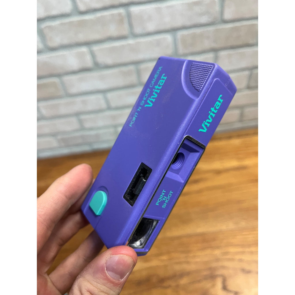 Vintage Vivitar IC101 Camera (NEW) & Purple Point 'n Shoot Camera Lot (2)