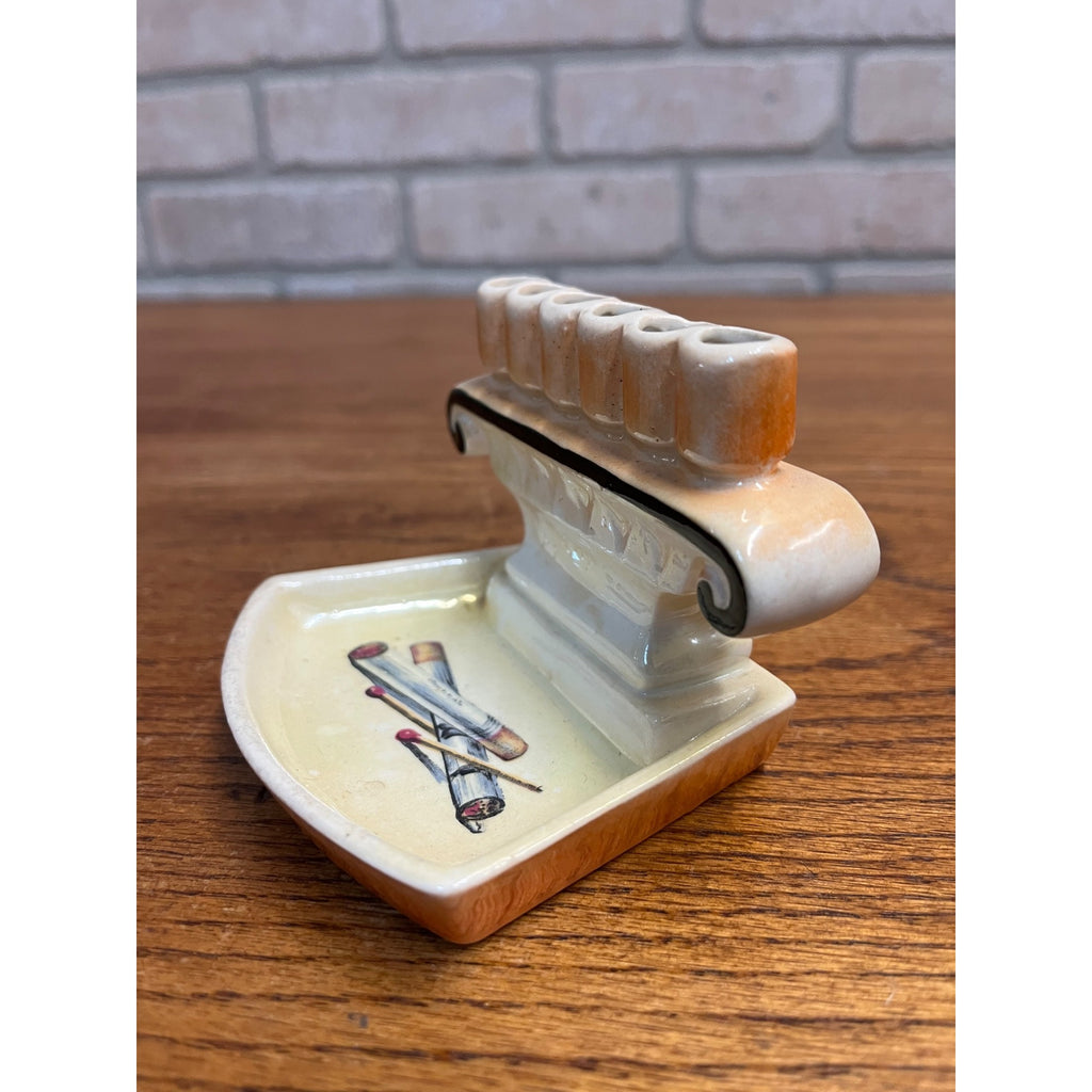 Rare Vintage 1930s Czech Ashtray / Cigarette Holder From Czechoslovakia