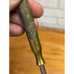 Stunning Vintage FREY Brass Nest of 4 Screwdrivers Slotted Nested Tool Set Vtg