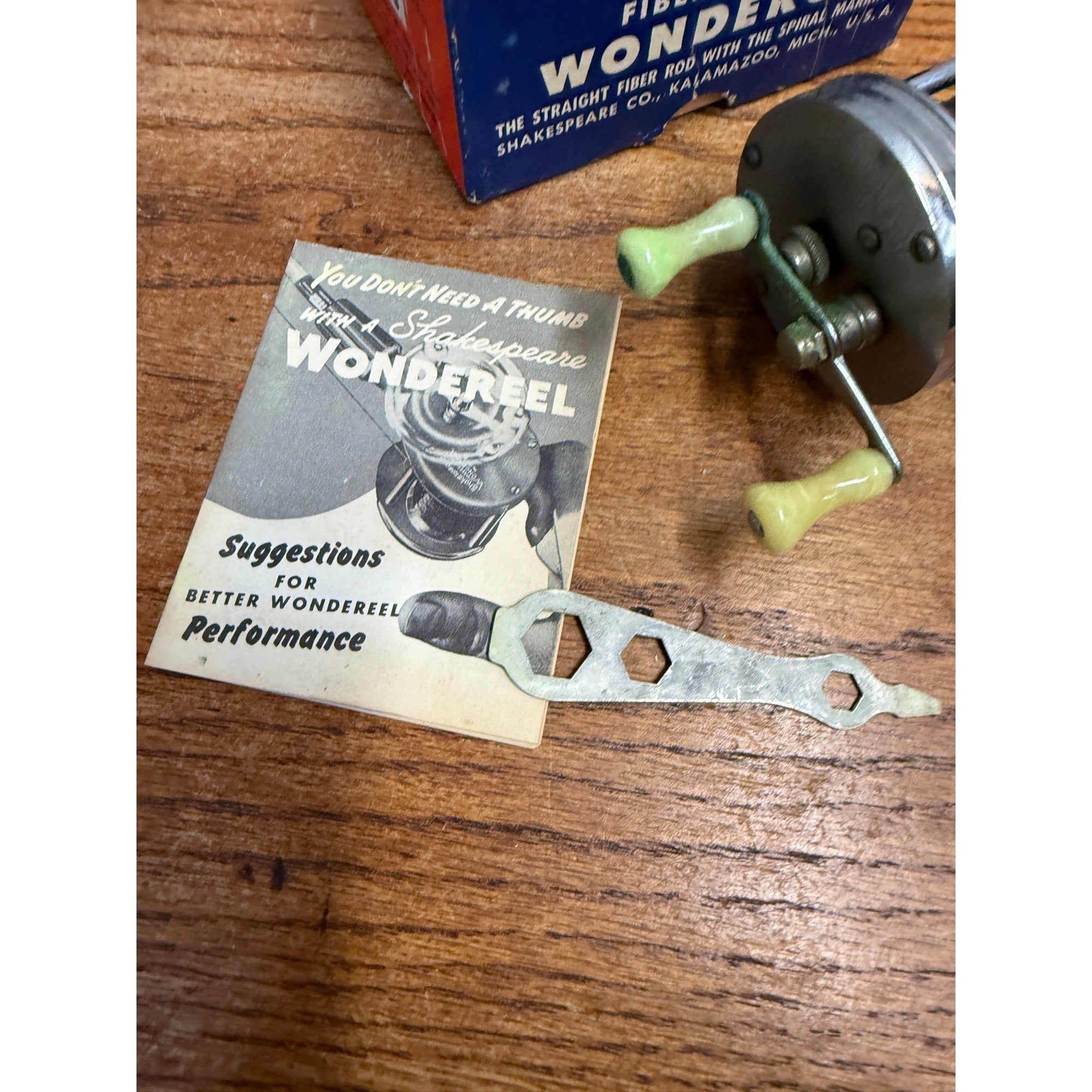 Shakespeare Wonderreel 1920 Casting Reel Model GA Vintage Fishing Made In USA