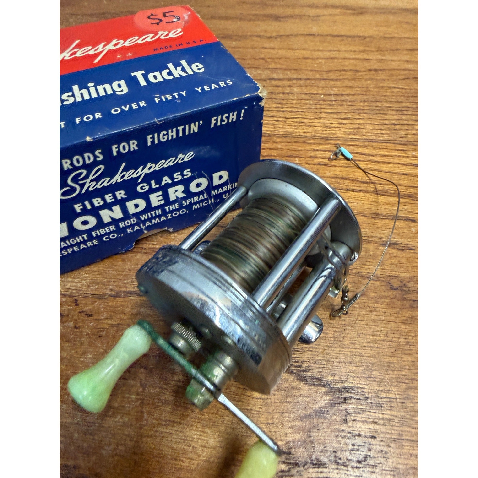 Shakespeare Wonderreel 1920 Casting Reel Model GA Vintage Fishing Made In USA