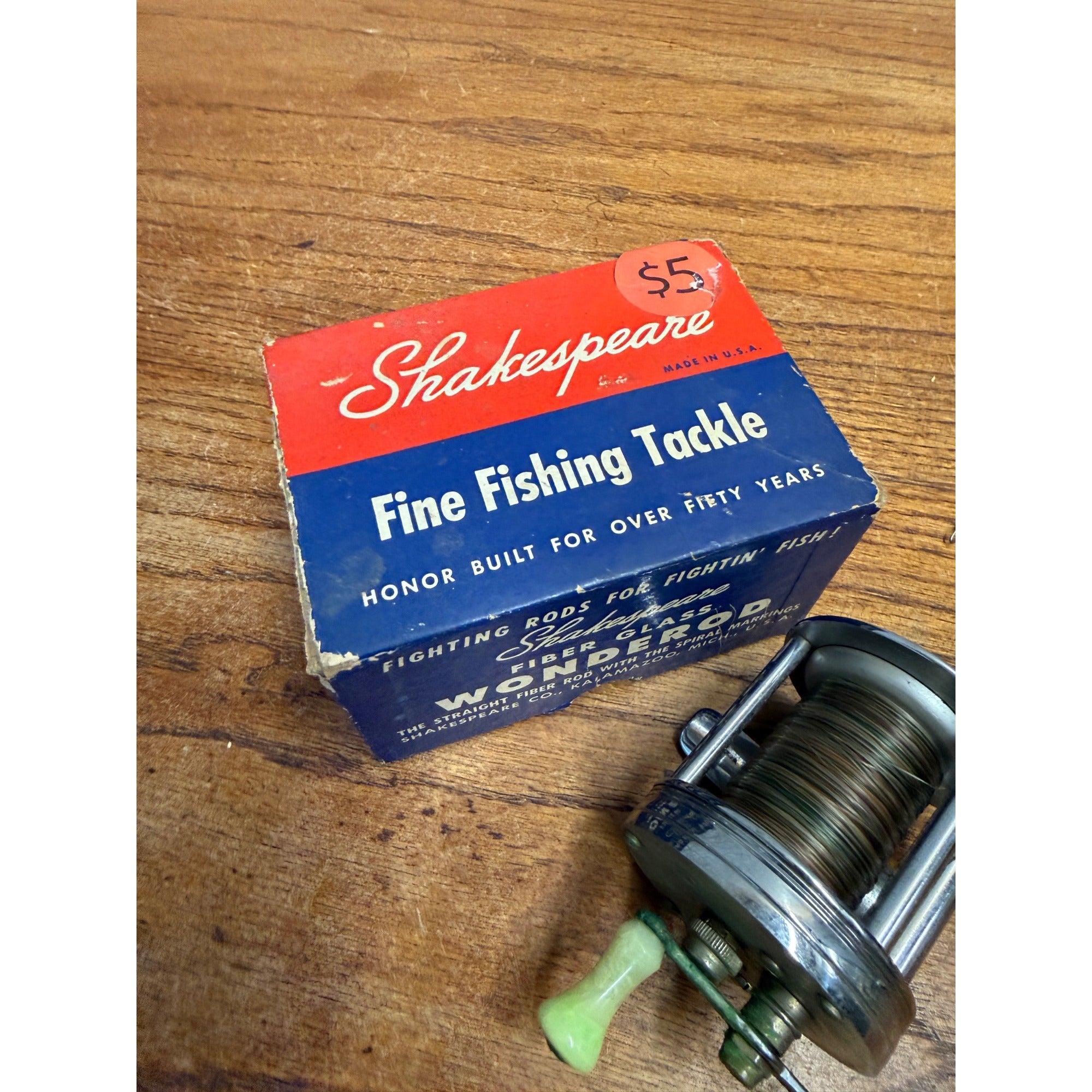 Shakespeare Wonderreel 1920 Casting Reel Model GA Vintage Fishing Made In USA