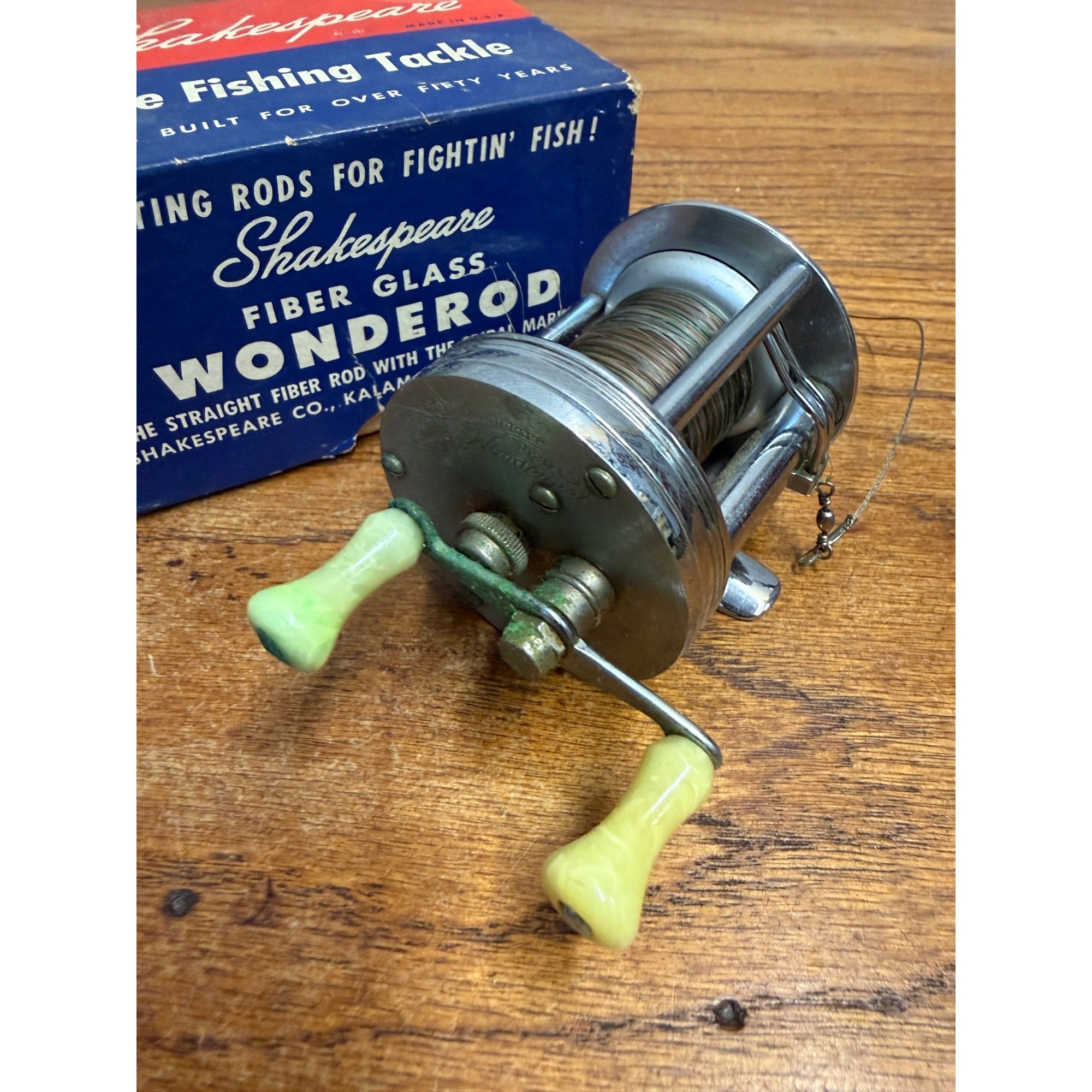 Shakespeare Wonderreel 1920 Casting Reel Model GA Vintage Fishing Made In USA
