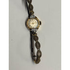 Vintage Gruen Veri-Thin Ladies Watch 10K Gold Filled Mesh Bracelet - Runs
