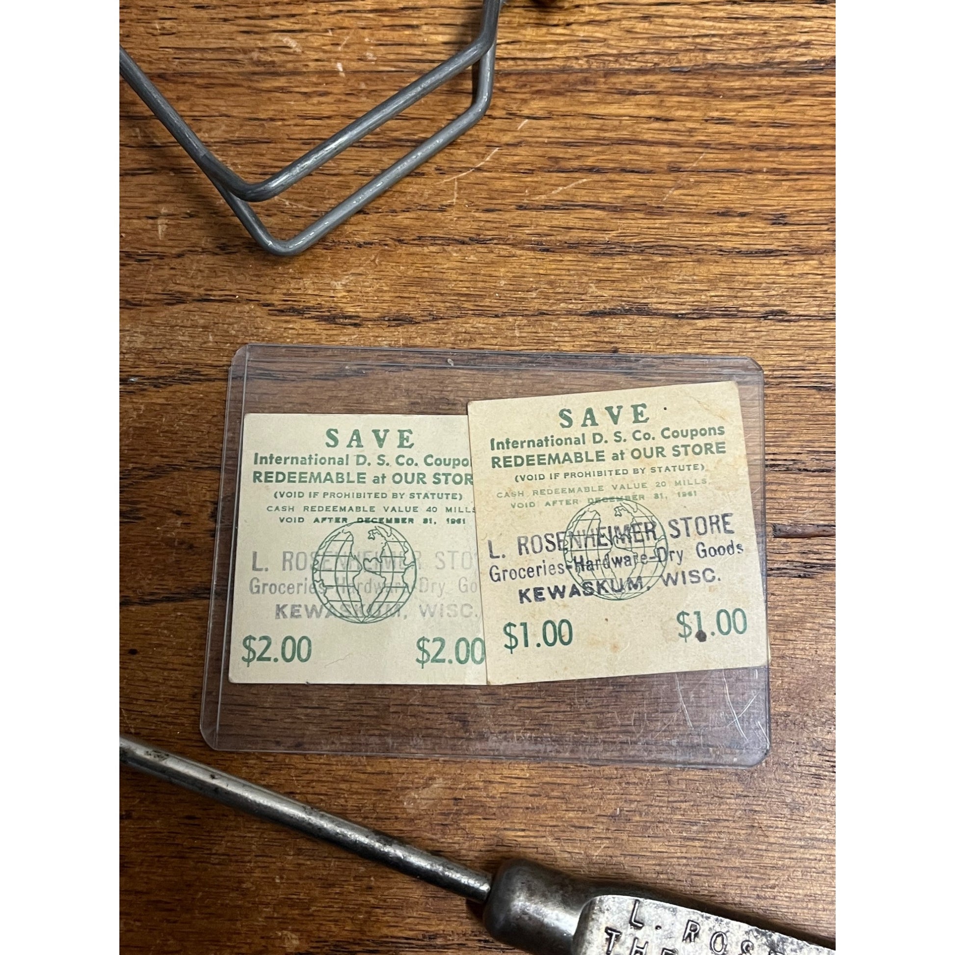 Vintage Kewaskum Wisconsin Rosenheimer Store Advertising Lot Screwdriver ++