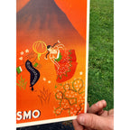 Original 1950s Mexico Direction Of Tourism Travel Poster Vintage Art 19" x 25"