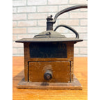 Antique Arcade Imperial Mill No. 705 Coffee Grinder Cast Iron Wood Hand Crank