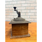 Antique Arcade Imperial Mill No. 705 Coffee Grinder Cast Iron Wood Hand Crank