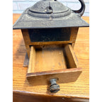 Antique Arcade Imperial Mill No. 705 Coffee Grinder Cast Iron Wood Hand Crank