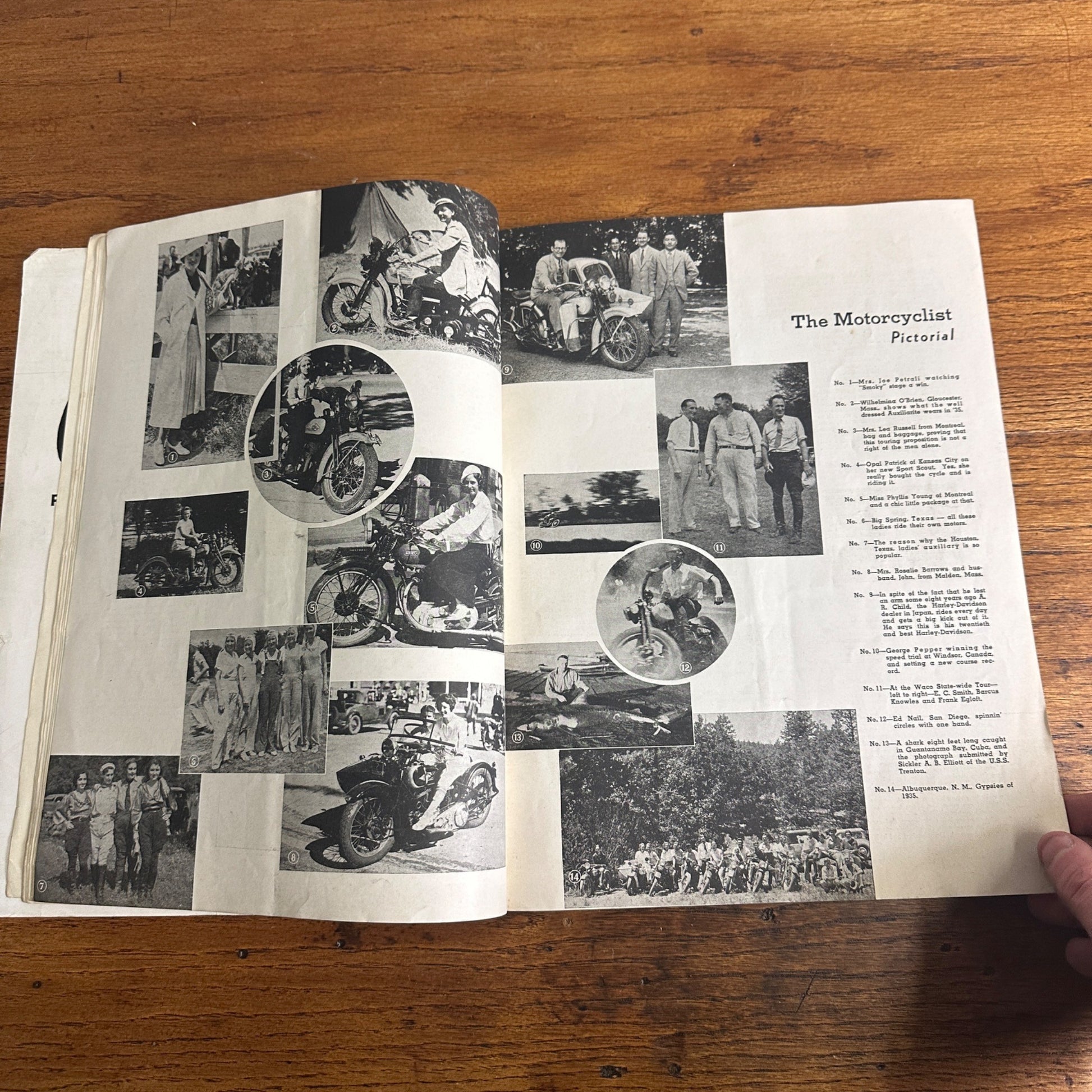 Vintage Motorcyclist Magazine September 1935 Hillclimber Brownie Harley Indian