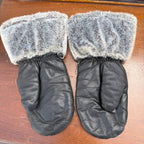 Vintage Mercury Merc Snowmobile Racing Leather Mittens Gloves Advertising