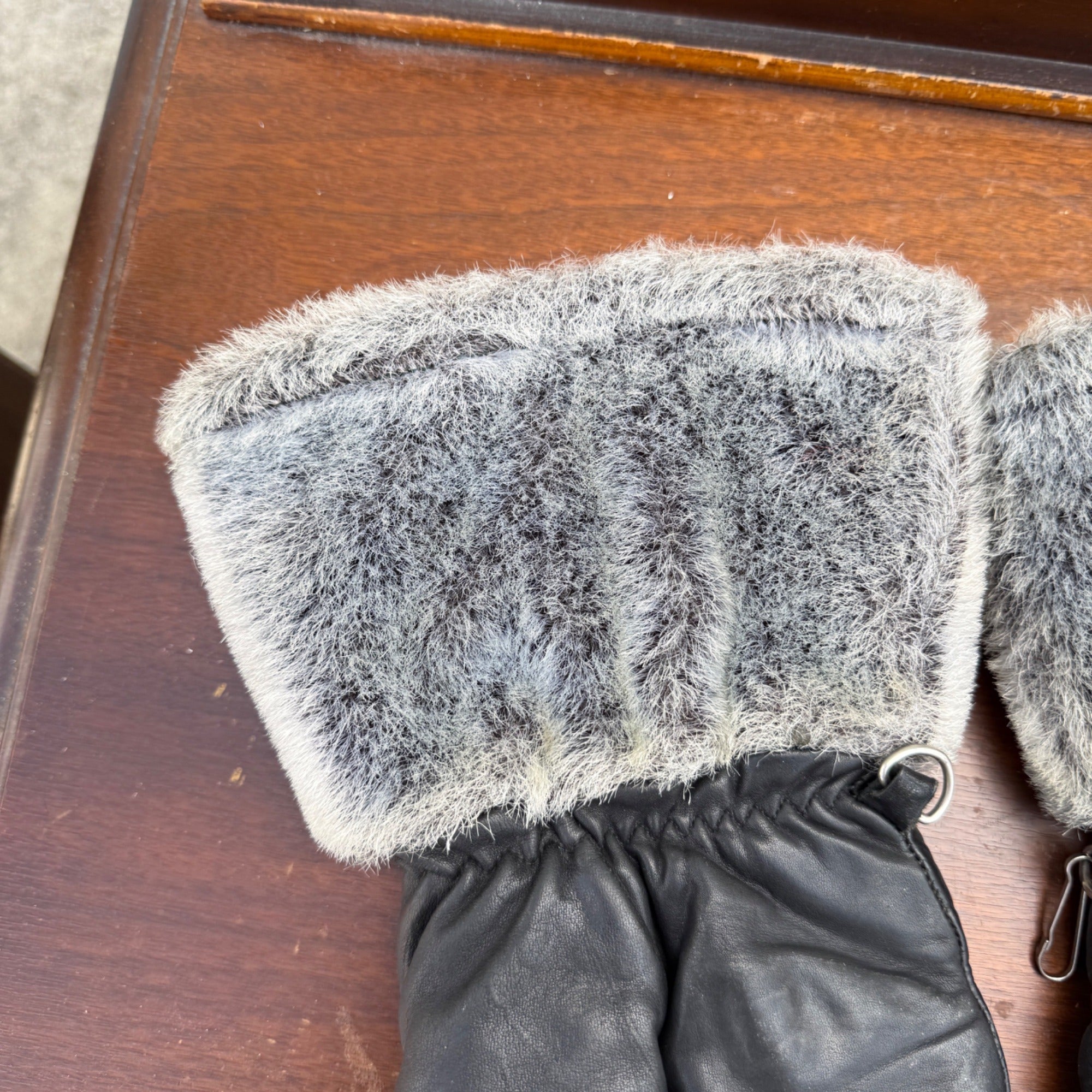 Vintage Mercury Merc Snowmobile Racing Leather Mittens Gloves Advertising