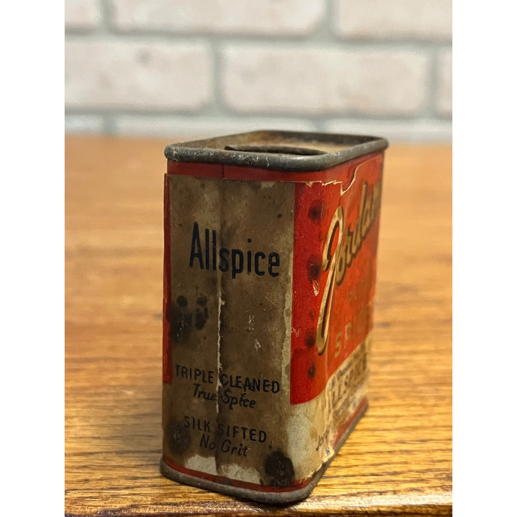 Vintage Jordan's Pure Spice Allspice Tin - Jordan Stevens Co. - Minneapolis MN