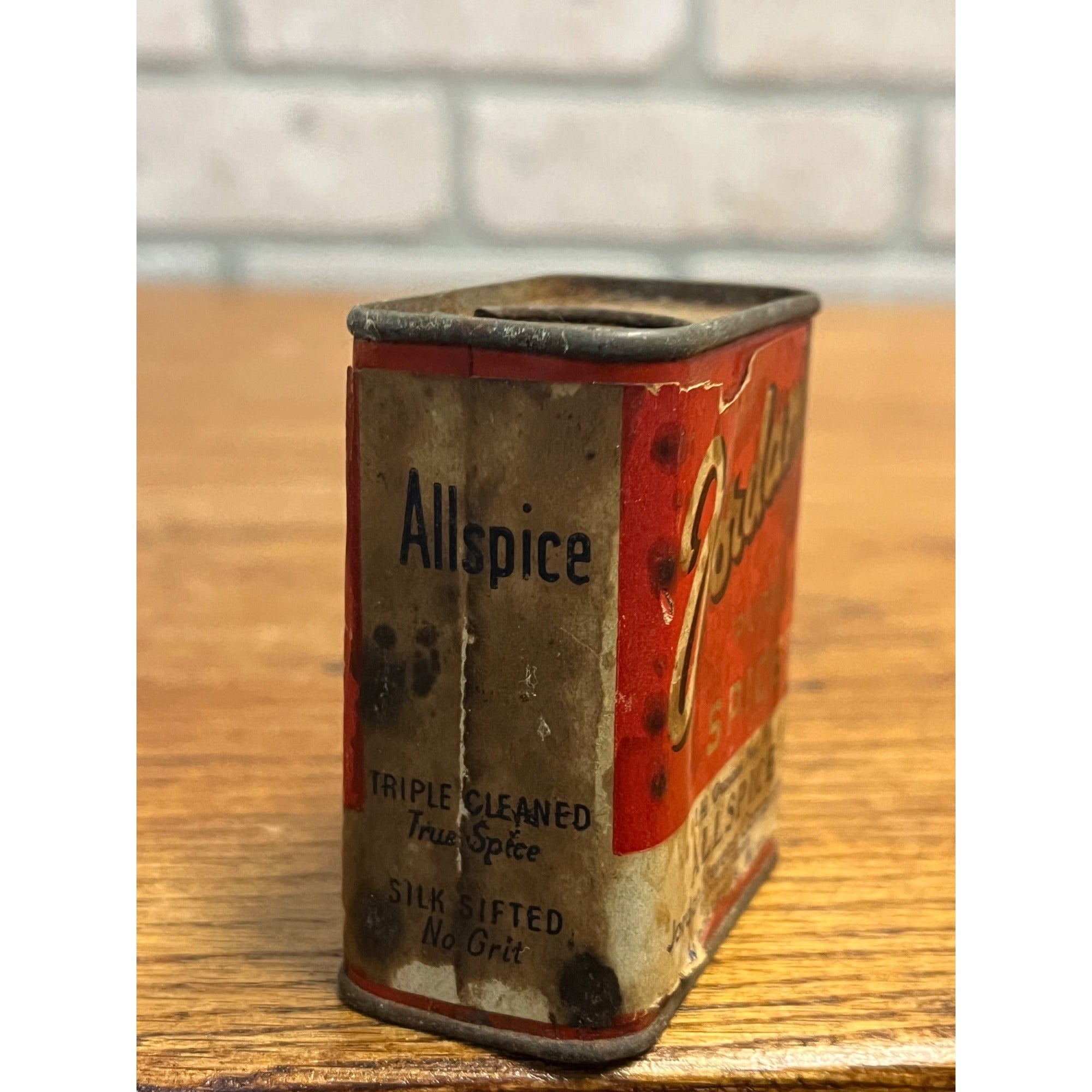 Vintage Jordan's Pure Spice Allspice Tin - Jordan Stevens Co. - Minneapolis MN