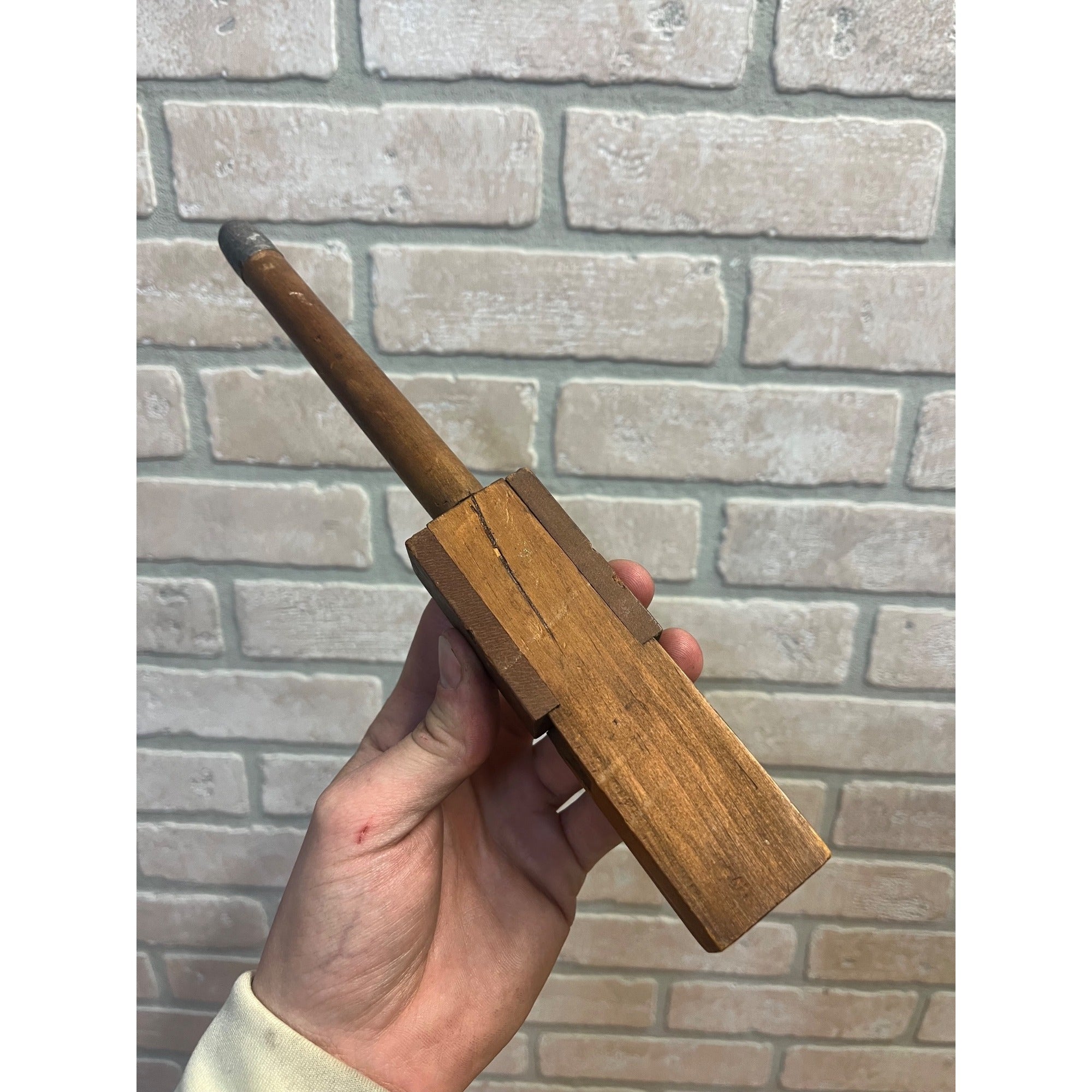 Antique Primitive 19th c. Wooden Bird Whistle Call AAFA Folk Art Farmhouse