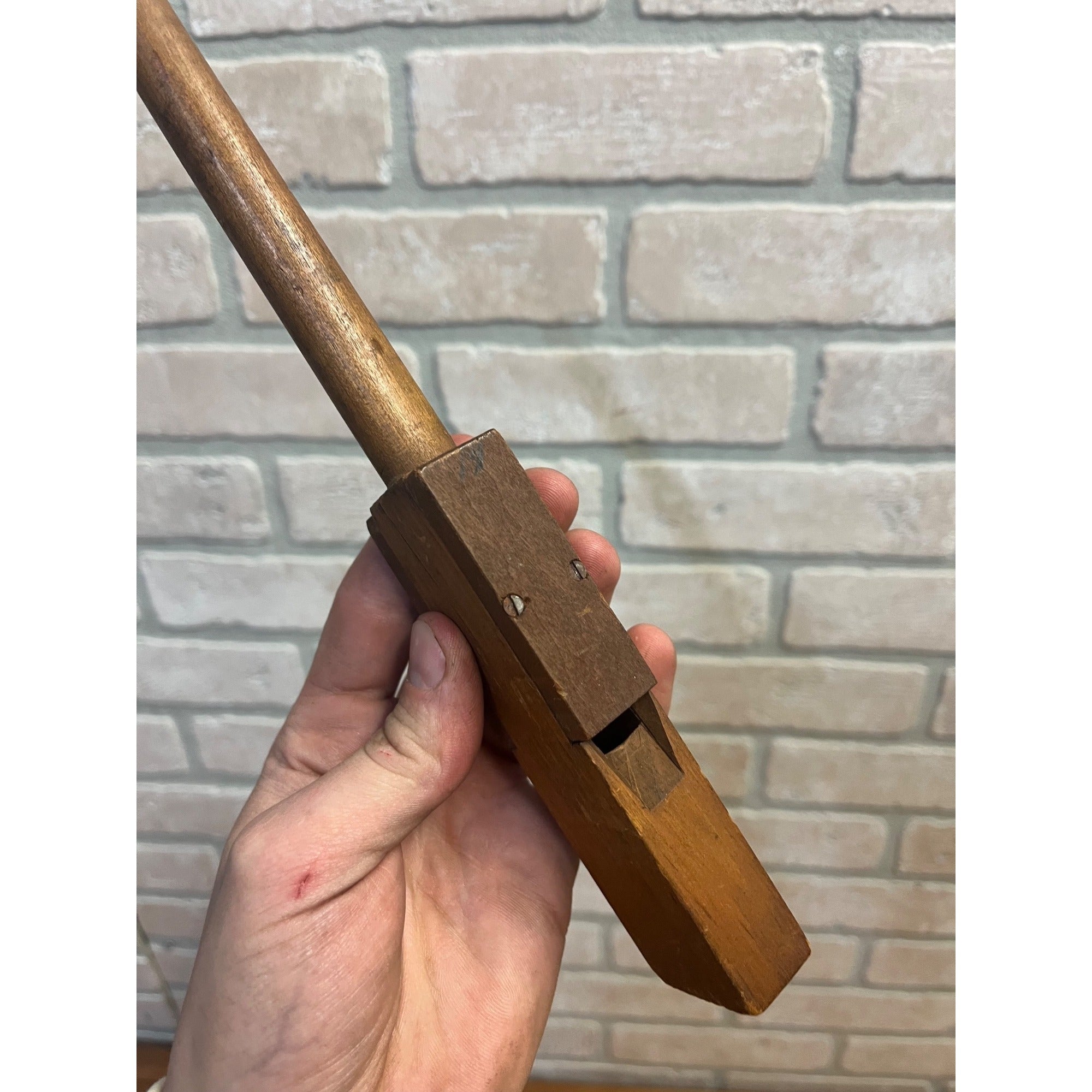 Antique Primitive 19th c. Wooden Bird Whistle Call AAFA Folk Art Farmhouse