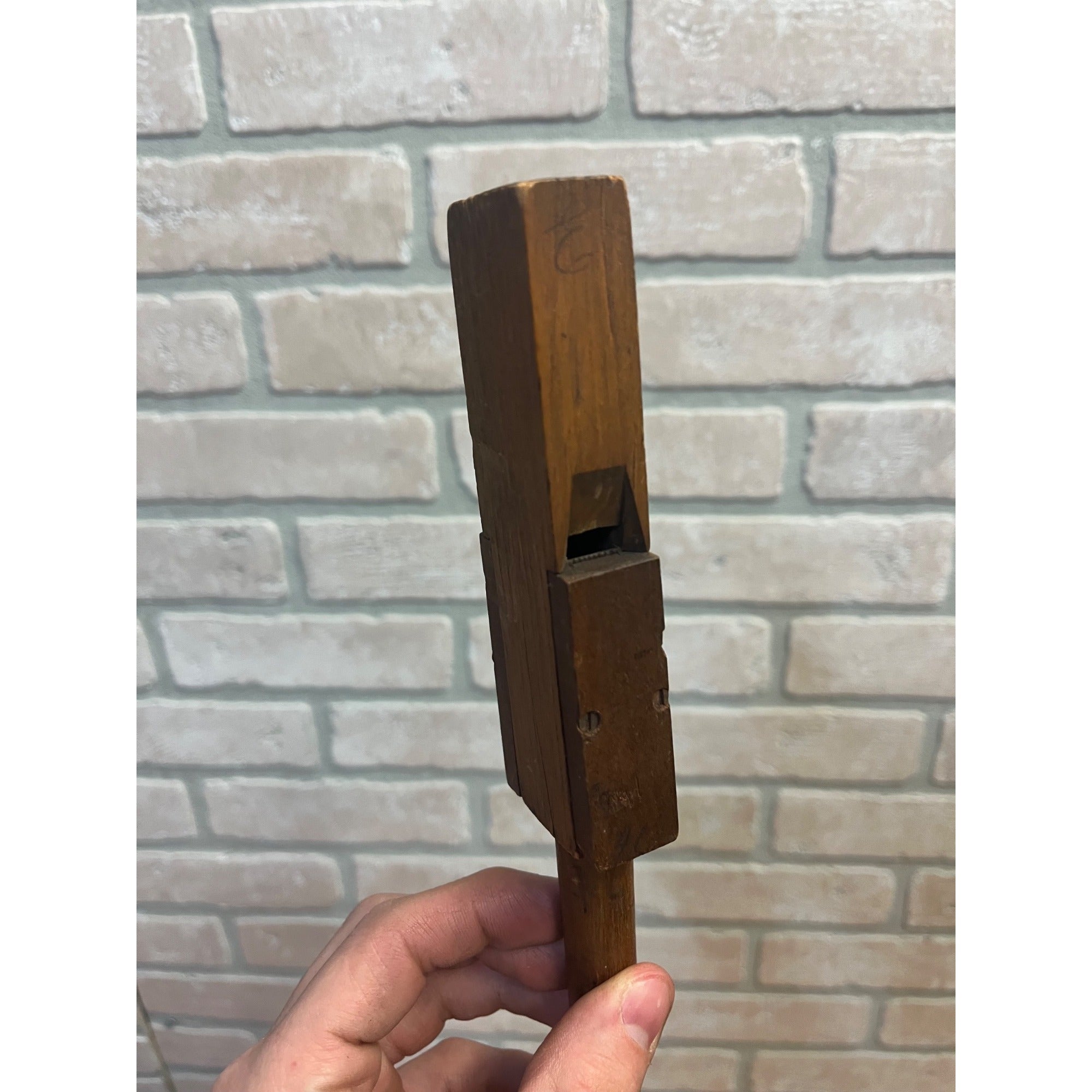 Antique Primitive 19th c. Wooden Bird Whistle Call AAFA Folk Art Farmhouse