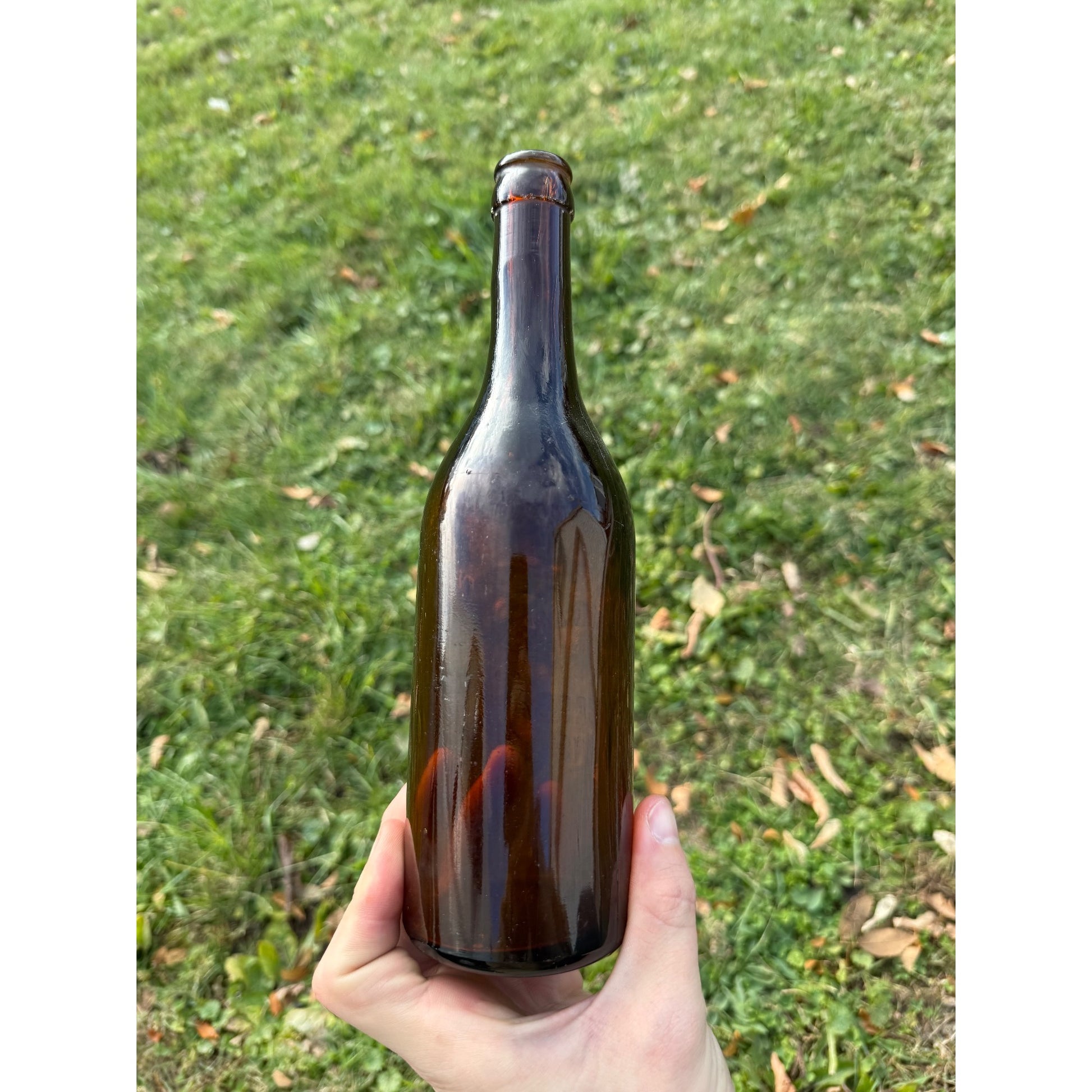 Vintage G. Weber Brewing Co. Pre-Prohibition Amber Beer Bottle Theresa Wis