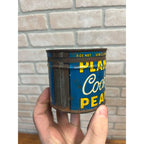 Vintage 1930s Planters 8oz Cocktail Salted Peanuts Tin Can With Lid Empty