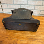 Vintage 1950s Seth Thomas Mantle Clock Faux Wood with Key