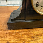 Vintage 1950s Seth Thomas Mantle Clock Faux Wood with Key